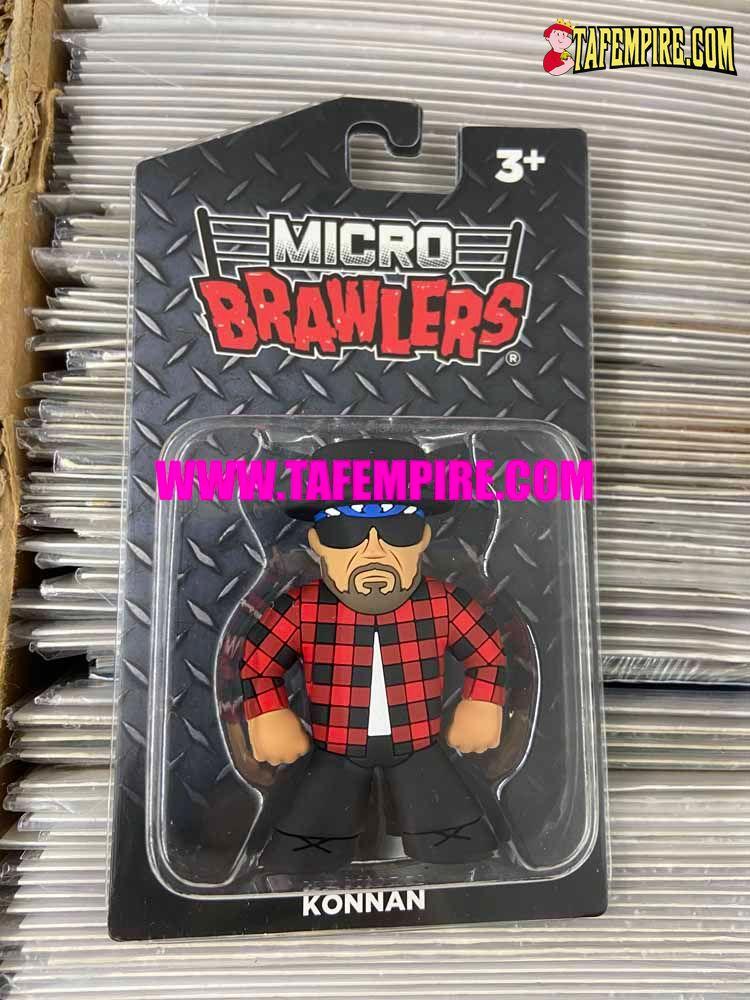 KONNAN Pro Wrestling Crate WWE Micro Brawlers Figure AEW WWF TNA EXCLU –  They're action figures