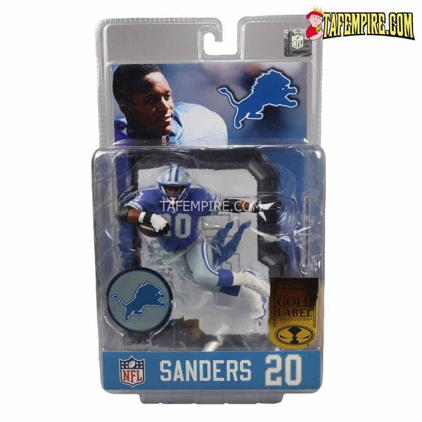 Barry Sanders (Detroit Lions) (Blue) (Gold Label) NFL 7" Posed Figure McFarlane