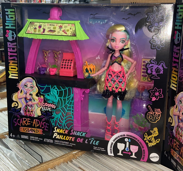Monster High Doll & Playset Lagoona Blue Scare-Adise Island Snack Shack