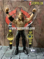 2011 Mattel WWE Elite Defining Moments Chris Jericho 7” Figure W/ Title Belts