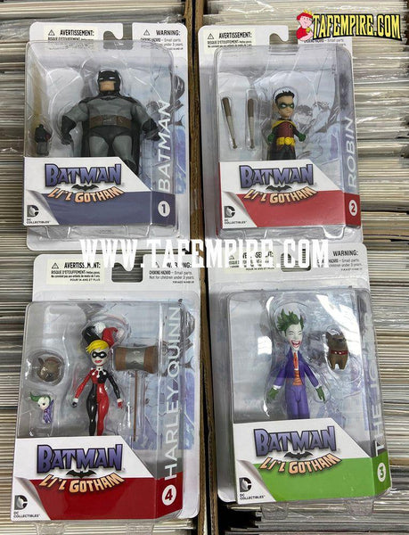 DC Collectibles Batman LI’L Gotham Series 1 Set Of 4 Joker Robin Harley Quinn