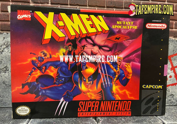 X-Men: Mutant Apocalypse SNES Super Nintendo COMPLETE IN BOX CIB 1994 NEAR MINT