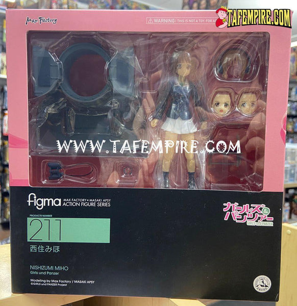 Figma 211 Miho Nishizumi Anime Girls und Panzer Figure Max Factory USA SELLER