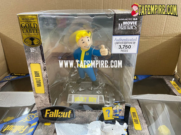 Fallout Movie Maniacs - Vault Boy (Gold Label) 6" Figure Mcfarlane INSTOCK