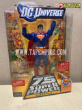 Superman Action Figure DC Comics 75 Years Of Super Power Posing Stand Button