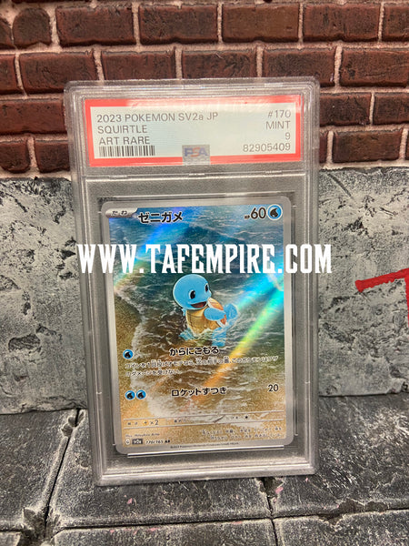 2023 Pokemon SV2a Japanese Squirtle Art Rare PSA 9 #170 82905409