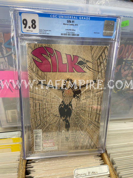 Silk 1 CGC 9.8 ComicsPro Variant Sketch Marvel 2015 1st Solo Series Cindy Moon