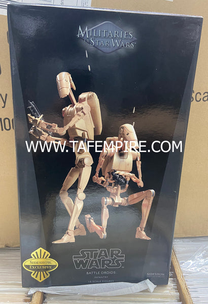 Sideshow Collectibles Star Wars BATTLE DROIDS Infantry (1:6 12") Scale Figures