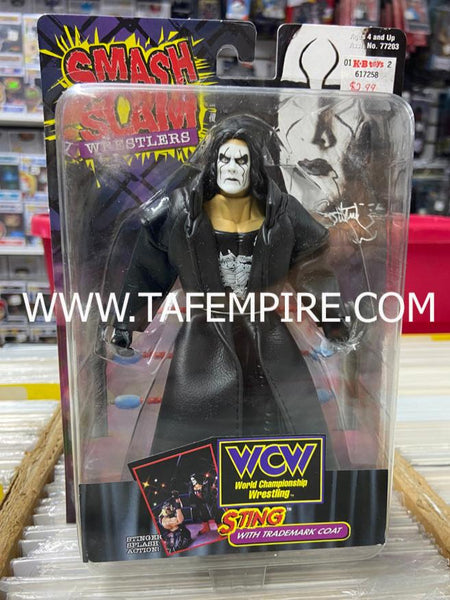 1999 Sting Smash ‘N Slam Wrestlers Figure ToyBiz With Coat WCW NWO