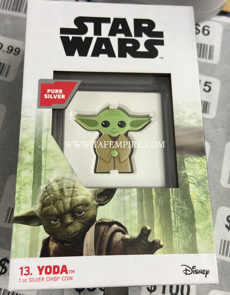 2022 Niue Star Wars Chibi Yoda - 1 Oz Silver Proof Coin NZM - 2,000 Mintage