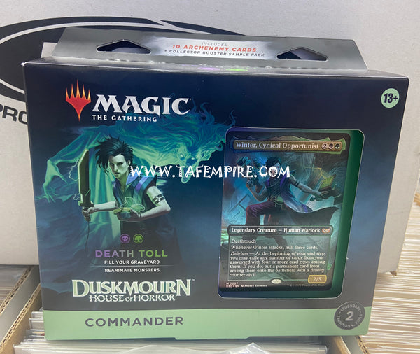 Duskmourn: House of Horror Commander Deck Sealed Death Toll MTG Magic