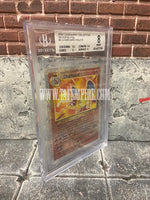 2002 Pokemon Legendary Collection Charizard REVERSE FOIL HOLO 3/110 - BGS 8