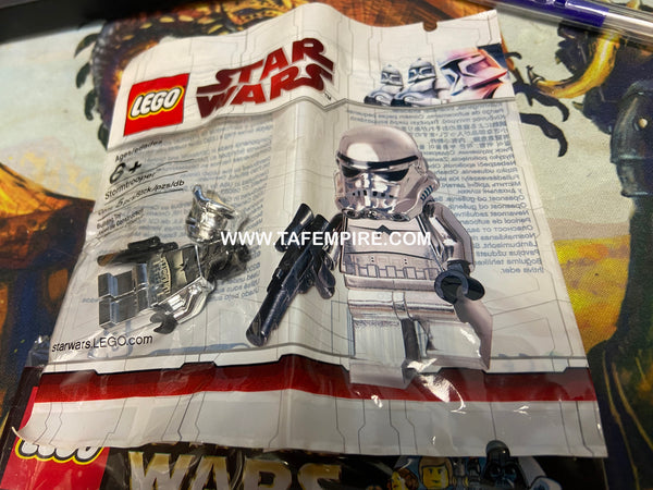 LEGO Stormtrooper Chrome Silver Star Wars Minifigure Polybag New Sealed