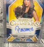 2025 Topps Chrome WWE Roxanne Perez Marks Of Champions Auto Blue 105/150 NXT