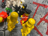 Vintage Lego minifigure lot of 18 + astronauts red black white yellow