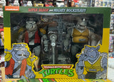 NECA Teenage Mutant Ninja Turtles SUPER BEBOP MIGHTY ROCKSTEADY 7" Figure 2 Pack