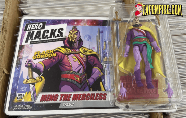 HERO H.A.C.K.S. Ming The Merciless 4.5” Action Figure Flash Gordon Boss Fight