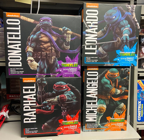 Good Smile Company Teenage Mutant Ninja Turtles Statues, Opened. Full Set