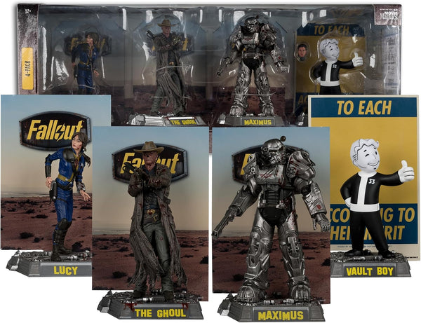 McFarlane Fallout Lucy Maximus Ghoul & Vault Boy 4 pack in stock