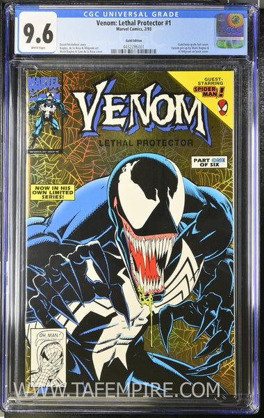 VENOM: LETHAL PROTECTOR #1 CGC 9.6 GOLD EDITION SPIDER-MAN WHITE PAGES