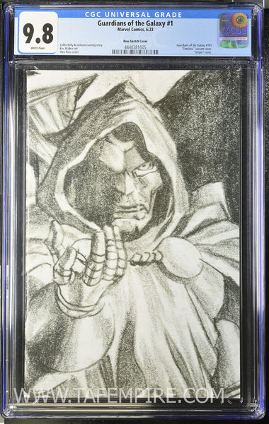 2023 Guardians of the Galaxy #1 CGC 9.8 White Pages 1:100 Ross Sketch DR DOOM