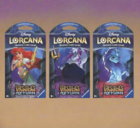 Disney Lorcana: Ursula’s Return 3x Sleeved Booster Packs Random Art SEALED