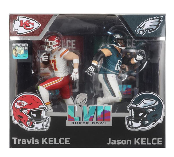 Travis & Jason Kelce NFL McFarlane SportsPicks 2-Pack (PRE-ORDER Ships November