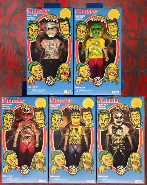 SET OF 5 MIP BEN COOPER CREATURE MUMMY MONSTER SERIES COSTUME KIDS FIGURES NECA